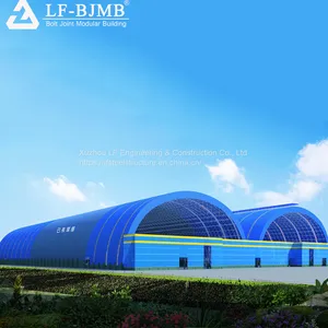 Prefab Steel Structure Space Frame Coal Pile Shed Coal Storage Roof Design thumbnail-4