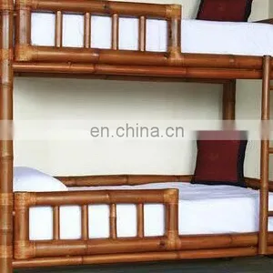 New Double Modern Bamboo Bed Vietnamese Style Top Rank Quality Low Price for Decor Home From Distributor thumbnail-2