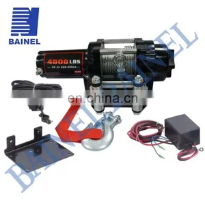 4000 Lbs 12V/24V Electric Winch With Wire Cable Water Resistant Remote Control ATV/UTV Suitable thumbnail-1