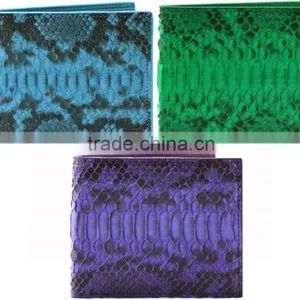 Custom Logo High Quality Genuine Real Python Snake Skin Leather Travel Card Holder Wallet thumbnail-2