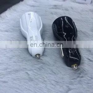 Wholesale Metal Fast Charger 2A USB Adapter Dual 2 Port Universal Mobile Phone USB Qc3.0 Car Charger for IPh thumbnail-3