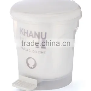 10L Novelty Foot Pedal Plastic Trash Can thumbnail-1