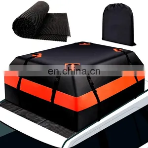 21 Cubic Feet TAK Waterproof Soft Pvc Canvas Rooftop Cargo Storage Carrying Bag Car Rack Roof Top Cargo Bag thumbnail-3