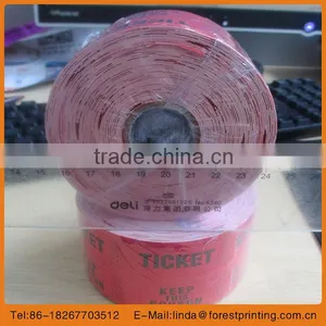 2014 Hot Sale Restaurant Series Admisson Ticket Raffle Ticket Official Sale Ticket Rolls Meeting Ticket thumbnail-1