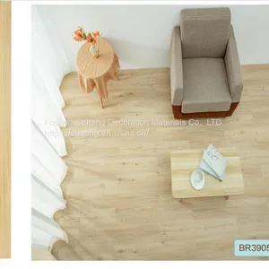 Wood Grain Vinyl Floor SPC Floor Plastic Back Dry Plastic Flooring Stone Plastic Sheet Flooring Foshan Nanhai Wholesale thumbnail-1