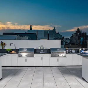 304/316 Stainless Steel Outdoor Kitchen Cabinets With Barbecue thumbnail-1
