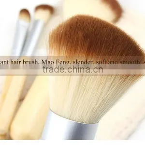 Face Use Beauty Brush Kit 4pcs With Bamboo Handle for Traveling thumbnail-6