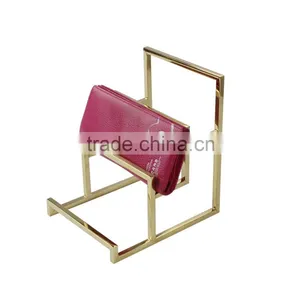 Polished Gold Wallet Display Stand, Metal Wallet Display Rack thumbnail-4