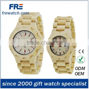 Italy Quality Natural Wood Wrist Watch With Stainless Buckle Natural Color Wooden Watch thumbnail-3