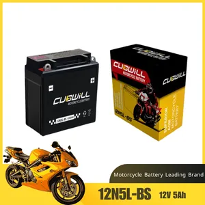 Chinese Manufacture for 12N5L-BS Lead Acid Motorcycle Battery With Price thumbnail-1