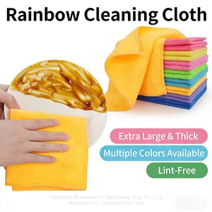 Absorbent Microfiber Cleaning Cloth Dish Wash Microfiber Towels thumbnail-2