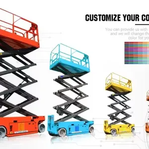 Hydraulic Electric Self Propelled Mobile Scissor Lift With 10mm Steel Platform thumbnail-1