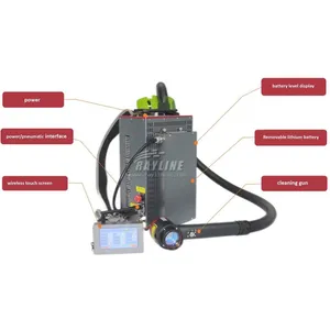 100W 200W 300W Portable Handheld Backpack Pulsed Mobile Fiber Laser Cleaner Rust Removal Cleaning Machine thumbnail-4