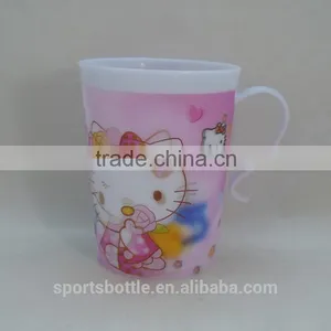 Superior Design BPA Free pp Plastic Coffee Mug With a Handle, Colorful Painting thumbnail-2