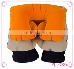 U-Shaped Inflatable Travel Cushion Neck Pillow Soft Camping Air Pillow thumbnail-1