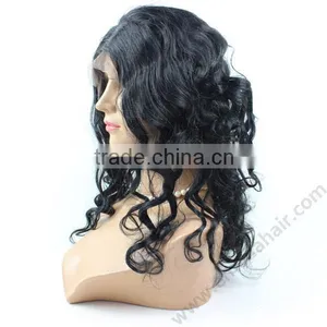 China Manufacturer Big Discount Wholesale Brazilian Full Lace Natural Hair Wig thumbnail-1
