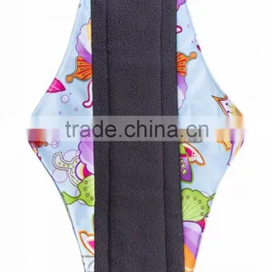 2016 Female Bamboo Charcoal Menstrual Pad Cloth Sanitary Pad thumbnail-2