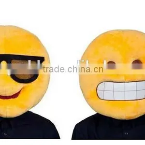 FREE SAMPLE Emoji Mask/emoji Plush Plush Stuffed Toy/smile Face Mask thumbnail-2