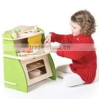 Mini Wooden Pretend Play Kitchen Set Toy for Kids thumbnail-1