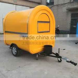 7.6*5.5ft Yellow Food Cart Trailer Food Truck Mobile Food Trailer thumbnail-5