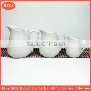 Ceramic Milk Pot Different Size Hot Sales Porcelain Milk Jar,wholesale Good Price Porcelain Sauce Juice Jar and Pot thumbnail-1