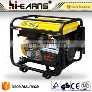 Four Wheels Single Phase 2KW Diesel Welder Generator thumbnail-6