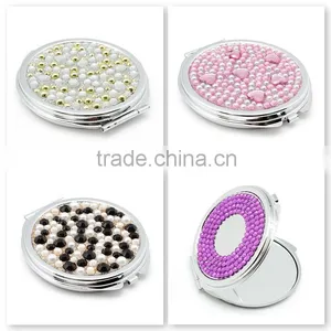 Bling Crystal Round Mirror thumbnail-2