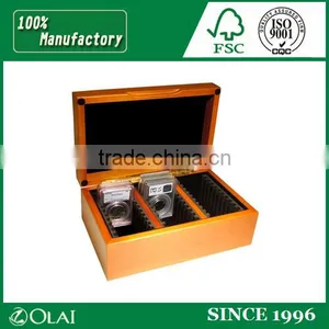2015 Custom Personalized Military Wooden Coin Money Medal Box With Lid thumbnail-2