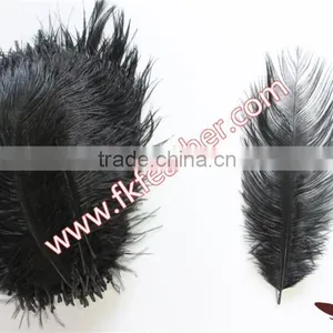 Cheap Craft Feather Black Ostrich Feathers Fabric For Wedding Decorations And Party Rnament thumbnail-1