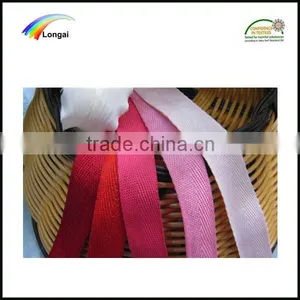 Shijiazhuang Longai Hotsale High-class Herringbone Polyester Garment Woven Webbing thumbnail-6