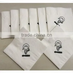 Hot Sale Good Quality 1/4 Fold Customized Dinner Paper Napkin With Logo Printed thumbnail-1