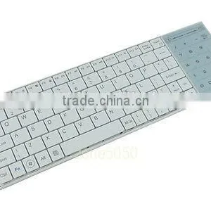 White Bluetooth Keyboard With Multi Touch Num Pad for Android IOS Windows thumbnail-1