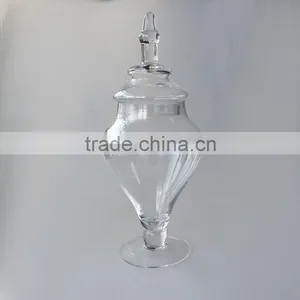Hand Made Glass Tall Apothecary Vases thumbnail-1