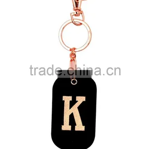 2016 New Gift Word Genuine Leather Key Chain Metal Car Key Chain thumbnail-5