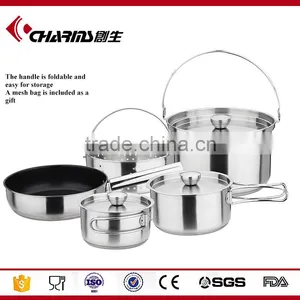 Wholesale Super Capsule Bottom Induction Non-Stick Camping Cookware Set Kitchen thumbnail-1