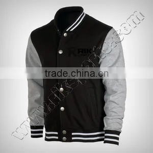Wool & Leather Arms Baseball Jackets Baseball Garments for Men & Women thumbnail-1