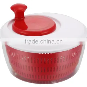 2016 Hot Selling Food Contact Safe Plastic Salad Tools Salad Spinner Salad Dryer With Slicer and Blade thumbnail-2