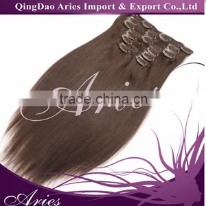 Wholesale 20inch 50cm Clip in Hair Extensions 100% Human Hair Extension 70gram OEM thumbnail-5