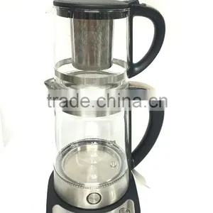 360 Degree Rotation Glass Tea Kettle With S/S Tea Filter thumbnail-2
