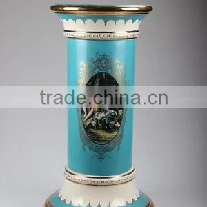 Luxury Ceramic Porcelain Home Decoration 31"round Pillars Roman Pillar for Sale thumbnail-4