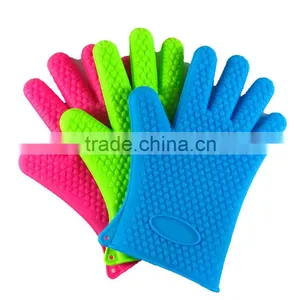 Heat Resistant Silicone Cooking Gloves for BBQ thumbnail-1