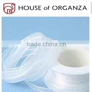 White Polyester/Nylon Organza Ribbon thumbnail-1