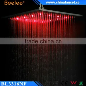 Beelee Luxury Coloful Black Wall Waterfall Led Top Shower thumbnail-5
