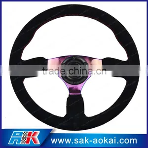 Racing Leather Steering Wheel thumbnail-1