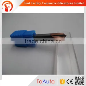 6mm Cutting Dia 90 Degree 2 Flutes HRC45 Carbide Chamfer Mill Cutter thumbnail-1