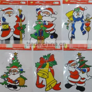 Removeable Santa Claus PVC Sticker/Opp Bag Packing Sticker/ Holiday Decoration thumbnail-2