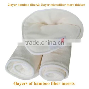 Natural Organic Antibacterial Bamboo Fibre Cloth Diaper Inserts For Cloth Nappies thumbnail-1