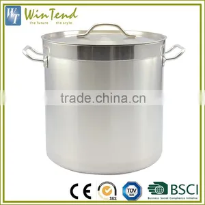 LOW MOQ Large Capacity Restaurant 555 Stainless Steel Large Stock Pot thumbnail-1