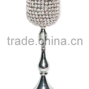 Centerpiece With Crystal Votive Attachment, Decorative Orbject, Party Decor, Wedding Centerpiece thumbnail-1