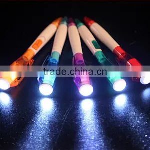 Hot Selling Multifunction Plastic Flashlight Pen thumbnail-3